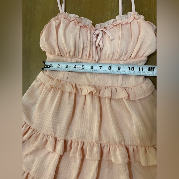 Wild Fable Pink Ruffled Mini Dress - Picture 4 of 7